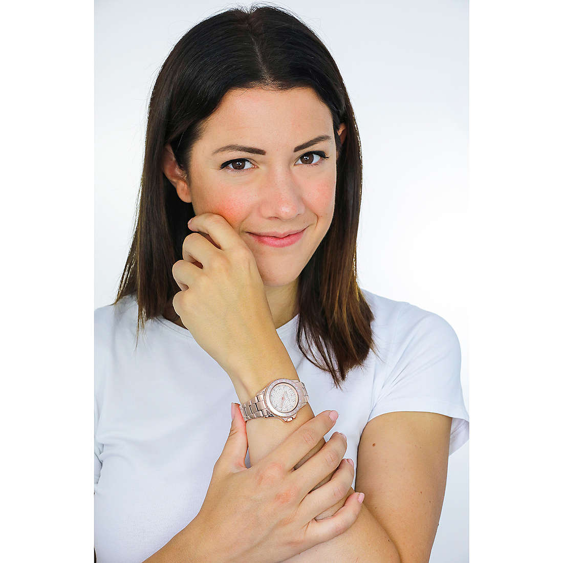 Michael Kors Kenly Three-Hand Rose Gold-Tone Stainless Steel Women's Watch - MK6956 | Time Watch Specialists