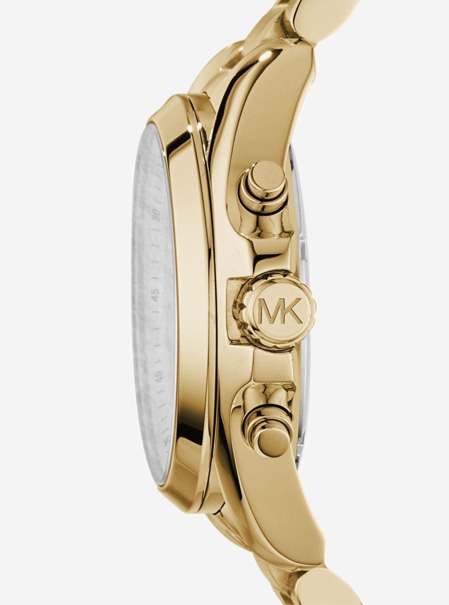 Michael Kors Oversized Bradshaw Gold Round Stainless Steel Women's Watch | MK5739 | Time Watch Specialists