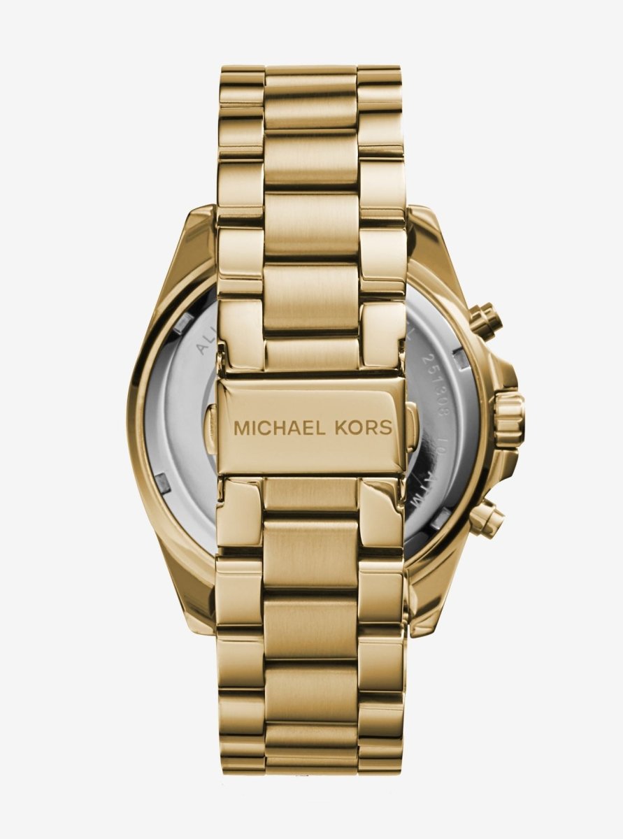 Michael Kors Oversized Bradshaw Gold Round Stainless Steel Women's Watch | MK5739 | Time Watch Specialists
