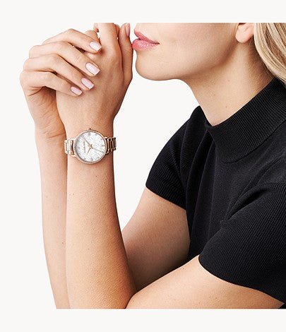 Michael Kors Pyper Three-Hand Rose Gold-Tone Alloy Women's Watch | MK4594