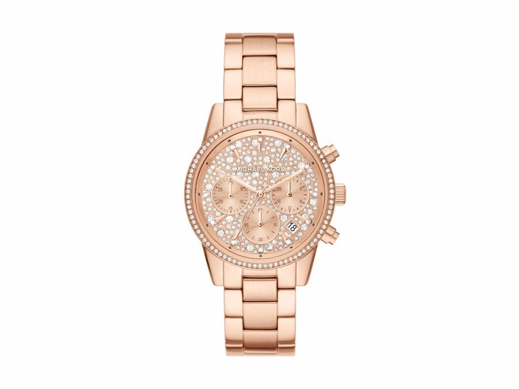 Michael Kors Ritz Chronograph Stainless Steel Woman's Watch | MK7302 | Time Watch Specialists