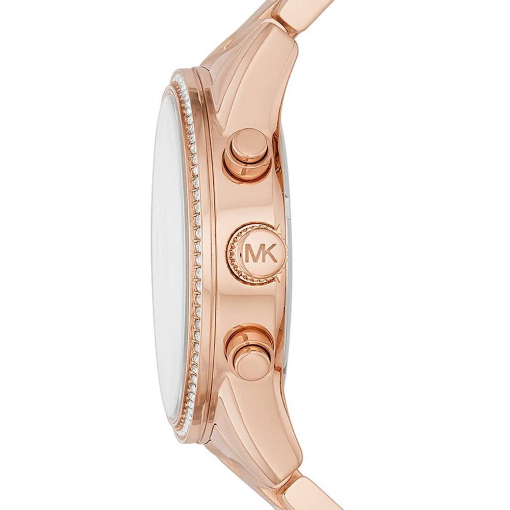 Michael Kors Ritz Rose Gold Round Stainless Steel Women's Watch - MK6357 | Time Watch Specialists