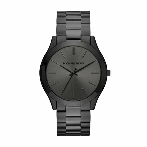 Michael Kors Slim Runway Black Round Stainless Steel Men's Watch | MK8507 | Time Watch Specialists