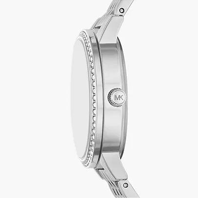 Michael Kors Three-Hand Stainless Steel Woman's Watch and Bracelet Set | MK1055SET | Time Watch Specialists