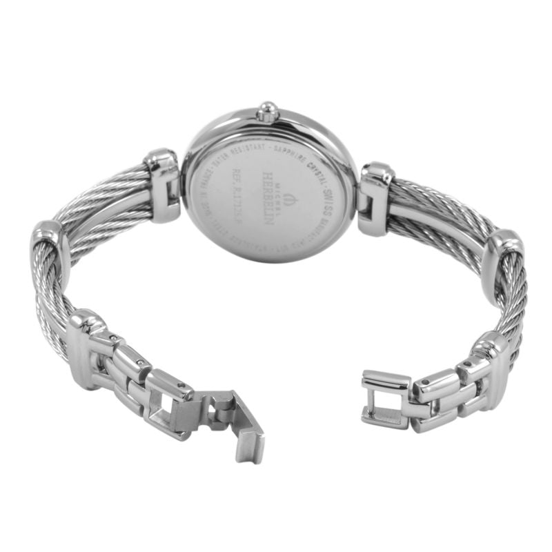 Michel Herbelin Stainless Steel Swiss Quartz Cable Women's Watch - 17125/B62 | Time Watch Specialists
