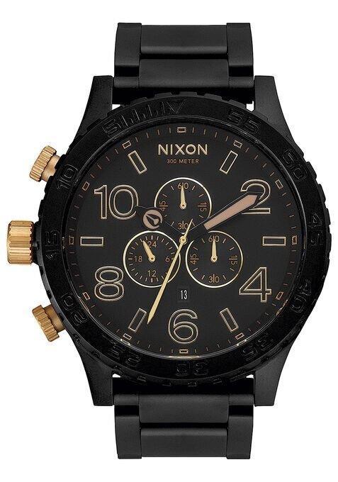 NIXON 51 - 30 Chrono Silver Dial and Silver Steel Bracelet 51mm Men's Watch | A083510 - 00 | TIME Watches