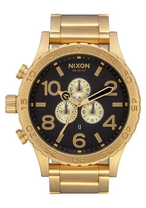 NIXON 51 - 30 Chrono Silver Dial and Silver Steel Bracelet 51mm Men's Watch | A083510 - 00 | TIME Watches