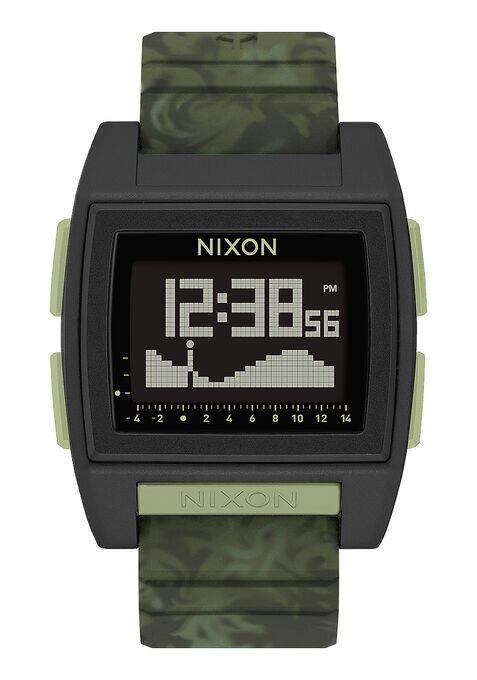 NIXON Base Tide Pro Silver Dial and Silver Rubber Men's Watch | A13072889 - 00 | TIME Watches