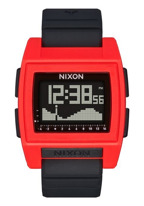 NIXON Base Tide Pro Silver Dial and Silver Rubber Men's Watch | A13072889 - 00 | TIME Watches