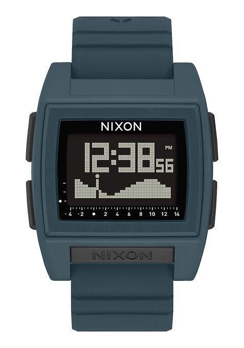 NIXON Base Tide Pro Silver Dial and Silver Rubber Men's Watch | A13072889 - 00 | TIME Watches