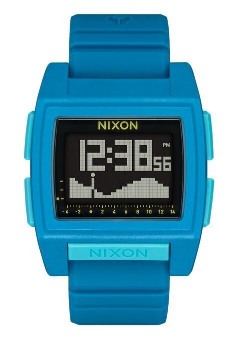 NIXON Base Tide Pro Silver Dial and Silver Rubber Men's Watch | A13072889 - 00 | TIME Watches