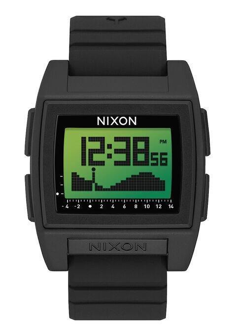 NIXON Base Tide Pro Silver Dial and Silver Rubber Men's Watch | A13072889 - 00 | TIME Watches