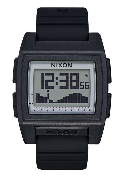NIXON Base Tide Pro Silver Dial and Silver Rubber Men's Watch | A13072889 - 00 | TIME Watches