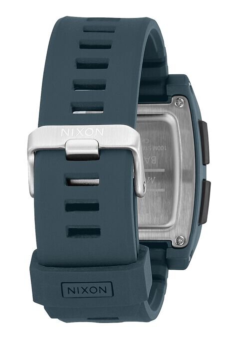 NIXON Base Tide Pro Silver Dial and Silver Rubber Men's Watch | A13072889 - 00 | TIME Watches