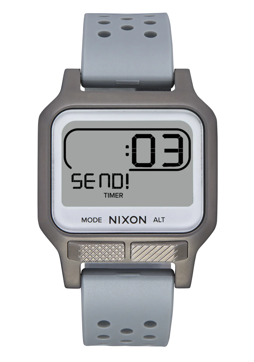 Nixon Heat Chronograph Rubber Strap Men's Watch | A13205106-00 | Time Watch Specialists