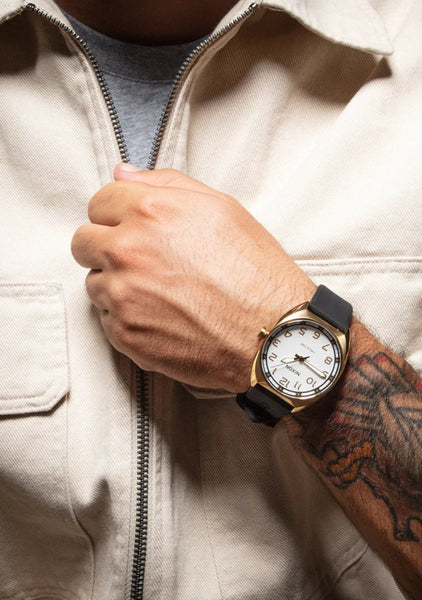 NIXON Mullet Silver & Teal Men's Watch | A13655141-00