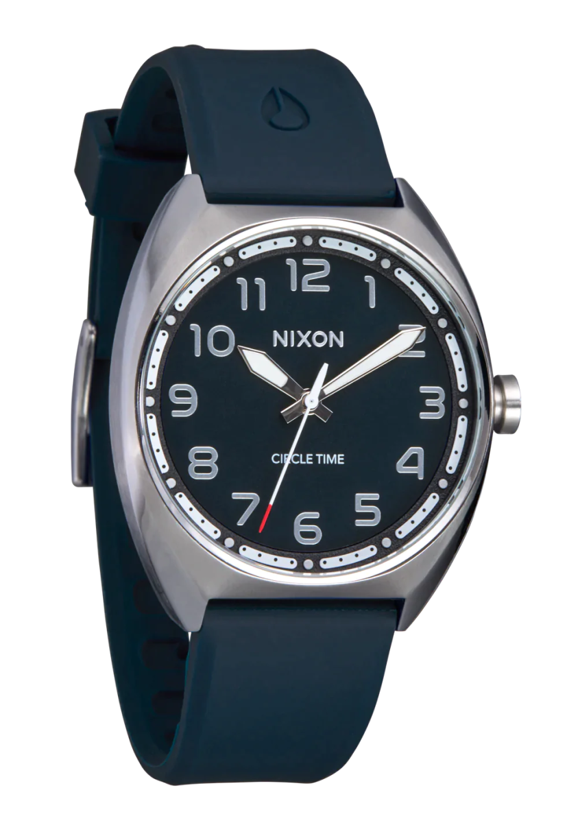 NIXON Mullet Silver & Teal Men's Watch | A13655141-00 | Time Watch Specialists
