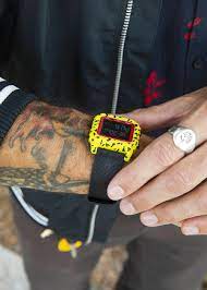 NIXON Rolling Stones Staple Unisex Watch | Yellow / Black