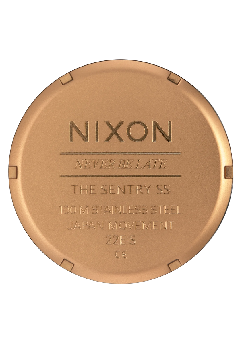Nixon Sentry Black Dial Stainless Steel Unisex Watch | A3565145-00 | Time Watch Specialists