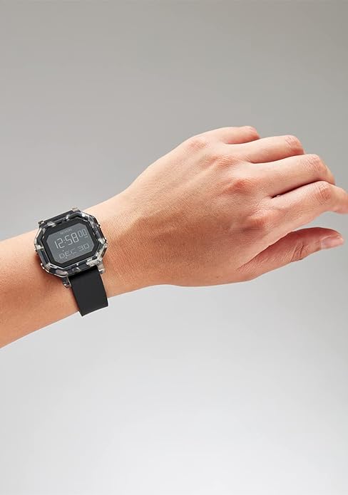 Nixon Siren Tortoise Digital Black Strap Unisex Watch | A12102882-00 | Time Watch Specialists