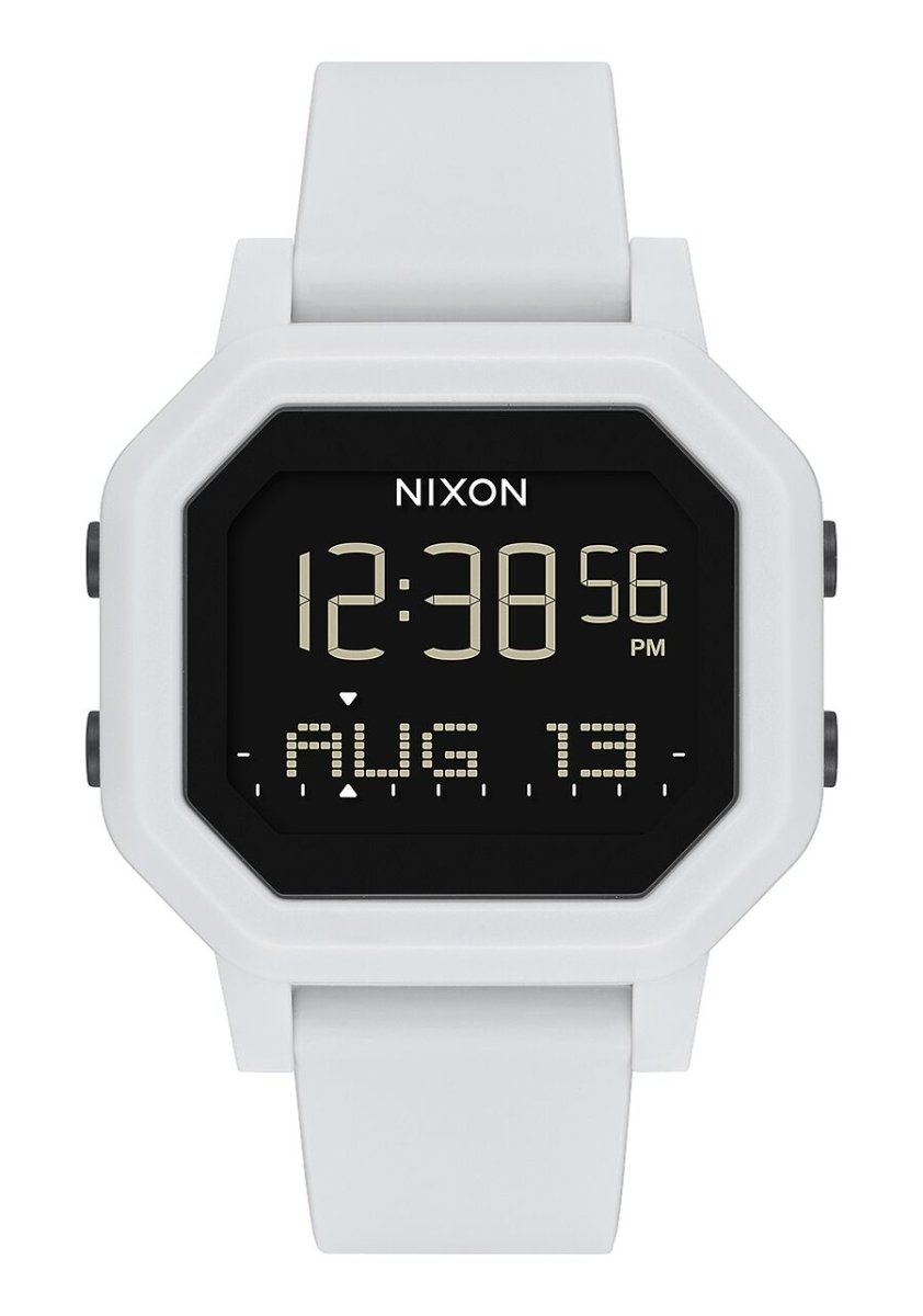 NIXON Siren Digital Black Dial and Black Rubber Women's Watch | A13113154 - 00 | TIME Watches