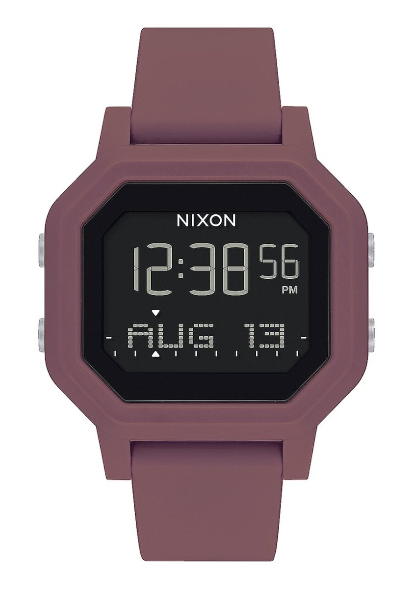 NIXON Siren Digital Black Dial and Black Rubber Women's Watch | A13113154 - 00 | TIME Watches