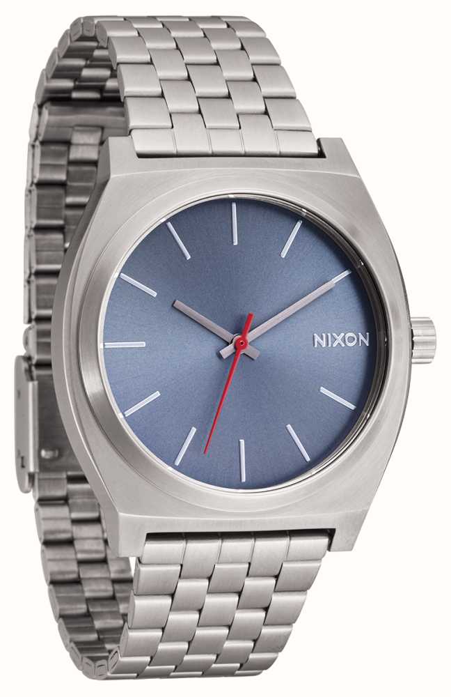 Nixon Time Teller Blue Dial / Light Gunmetal Stainless Steel Unisex Watch| A0455160-00 | Time Watch Specialists