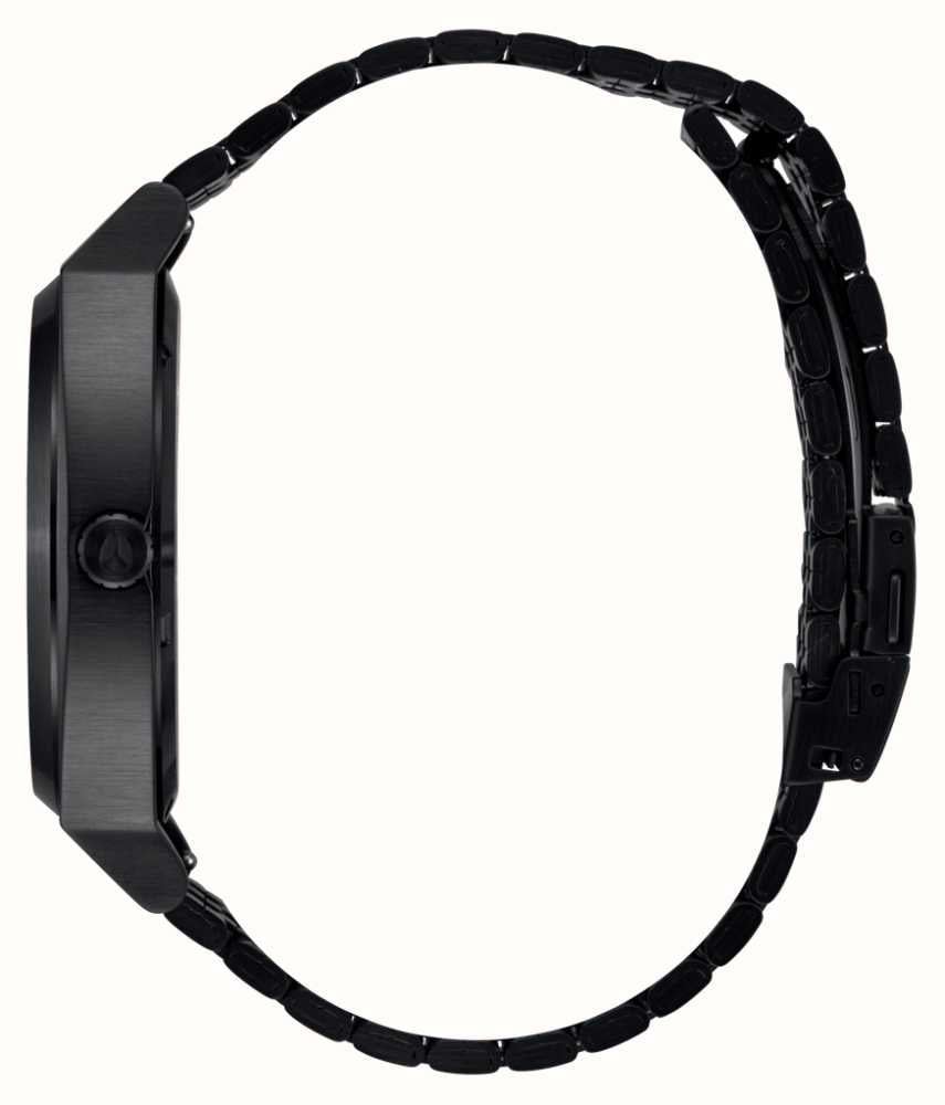 Nixon Time Teller Solar Black Dial / Black Stainless Steel Unisex Watch| A1369756-00 | Time Watch Specialists