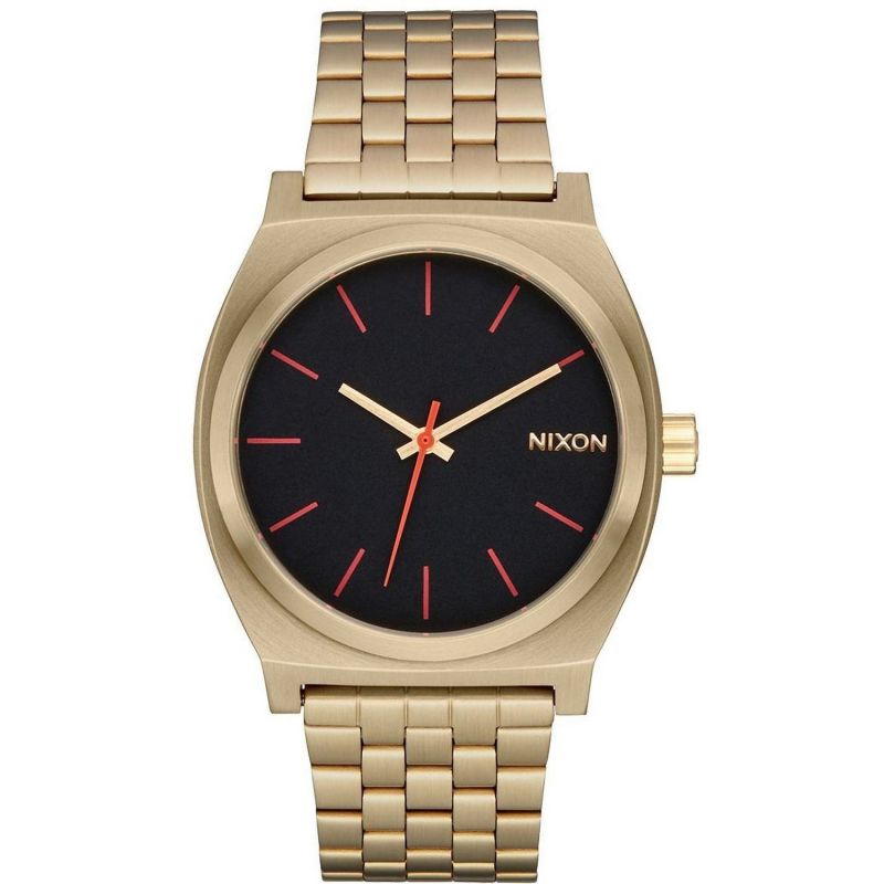 NIXON Time Teller Stainless Steel Black Dial Unisex Watch | A0455164-00 | Time Watch Specialists