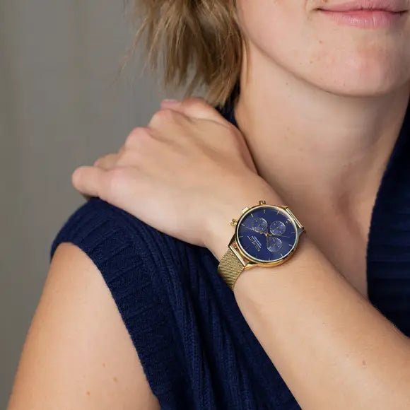Paul Hewitt Oceanpulse Gold Blue Women's Watch | PH-W-0303