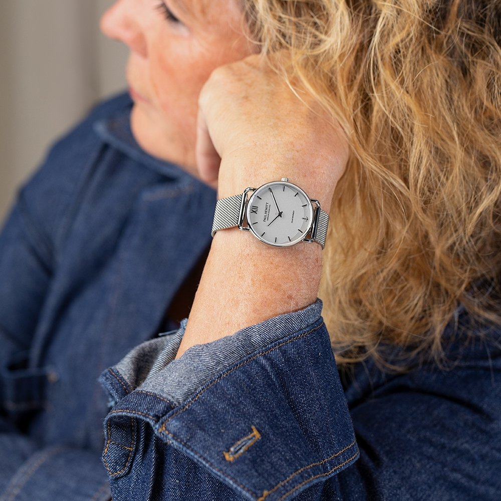 Paul Hewitt Sailor Silver White Mesh Women's Watch | PH-W-0318 | Time Watch Specialists