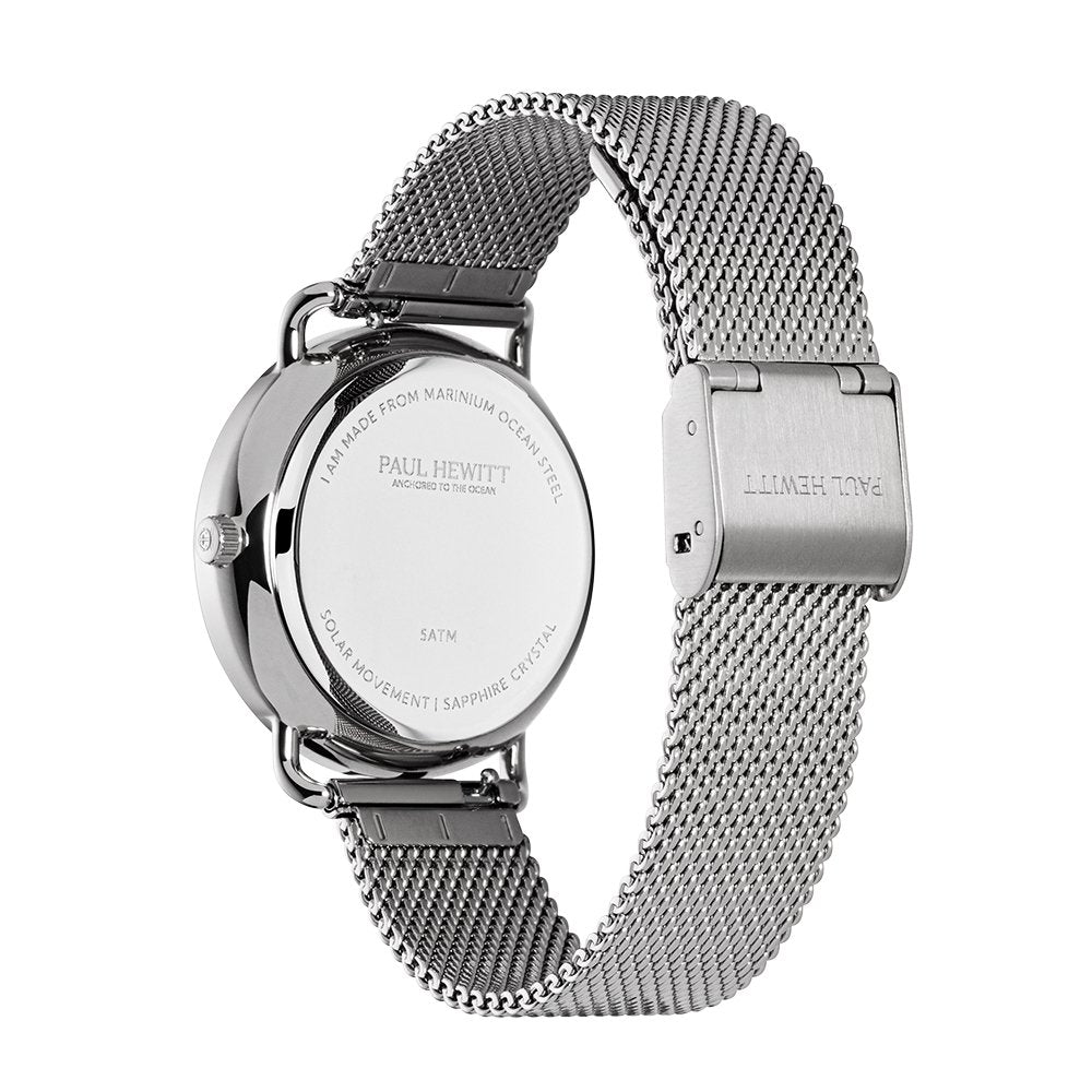 Paul Hewitt Sailor Silver White Mesh Women's Watch | PH-W-0318 | Time Watch Specialists