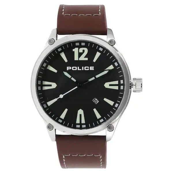 Police full black watch hot sale