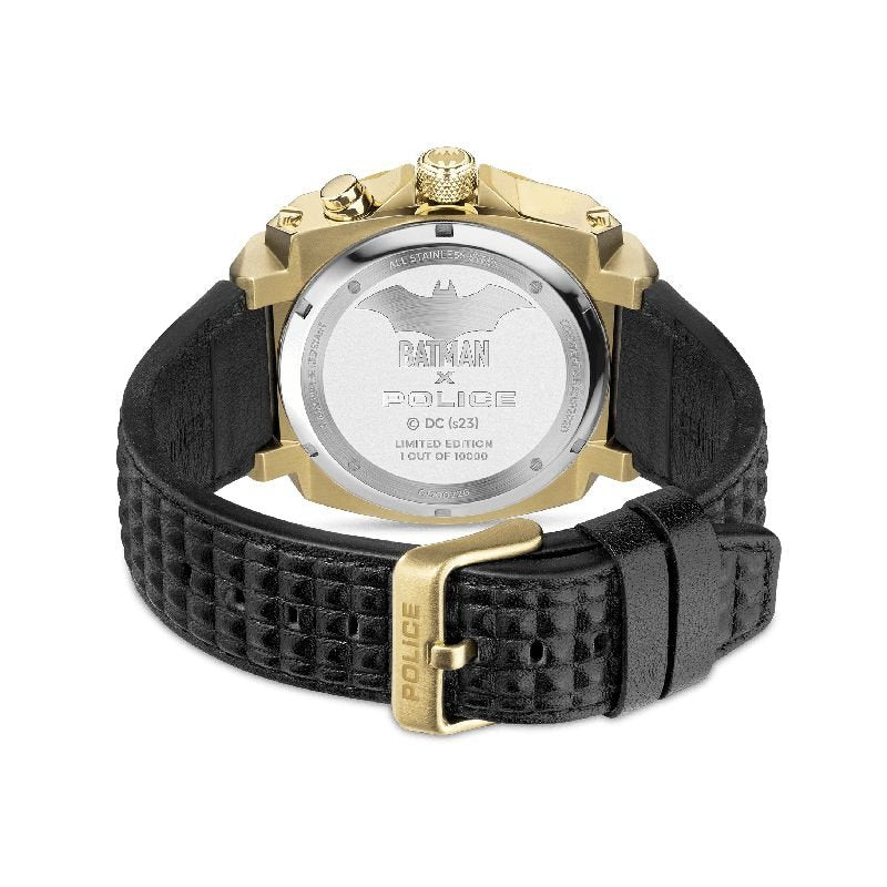 Police 'FOREVER BATMAN' Edition Gold Case Men's Watch | PEWGD0022602 | Time Watch Specialists