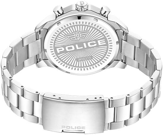 Police Rangy Chronograph With Green Dial & Silver Bracelet Men's Watch | PEWJK0021002 | Time Watch Specialists