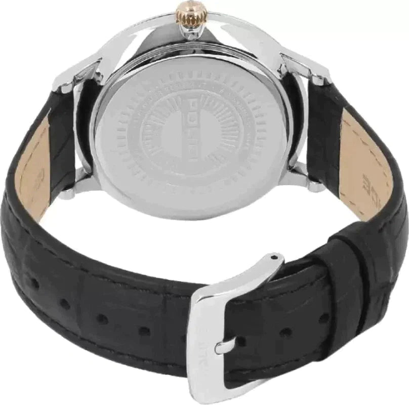 Police Swift Analog Black Leather Men's Watch | PL14999JS02 | Time Watch Specialists