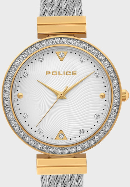 Police Yakima Two Tone Cable Strap Women's Watch | PL15575BSTG04M