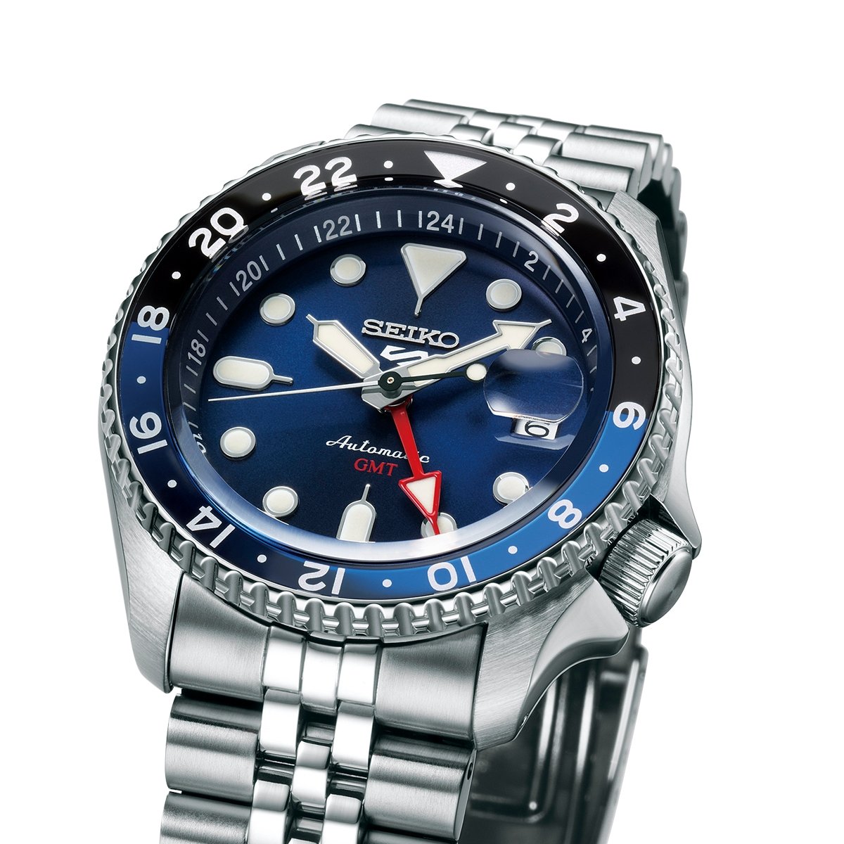 Seiko 5 Sports âBlueberryâ GMT SKX Re-Interpretation Men's Watch - SSK003K1 | Time Watch Specialists