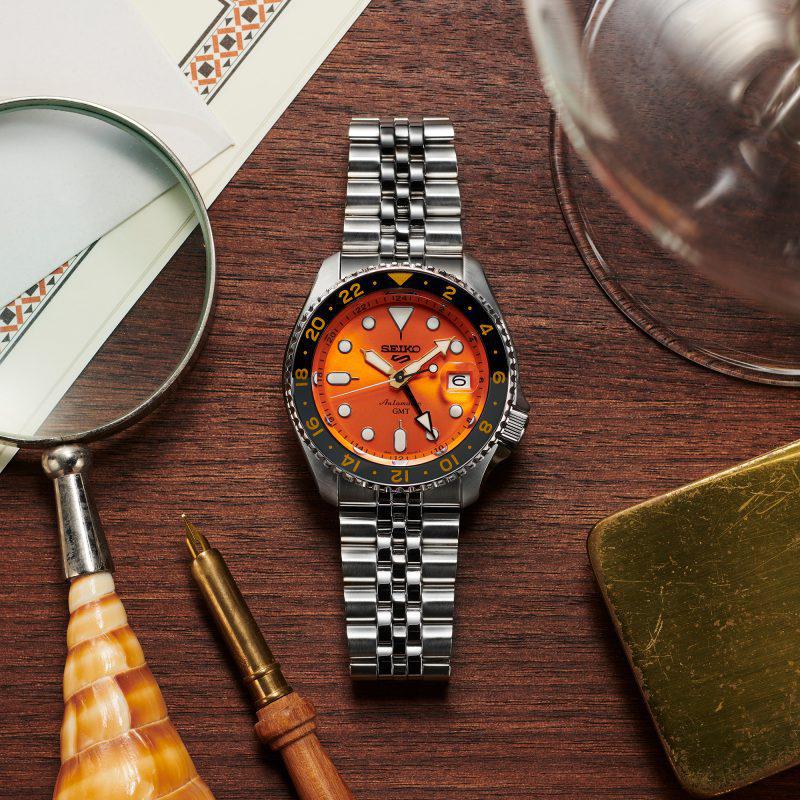Seiko 5 Sports ‘Mikan Orange’ GMT SKX Re - Interpretation Men's Watch | SSK005K1 | TIME Watches