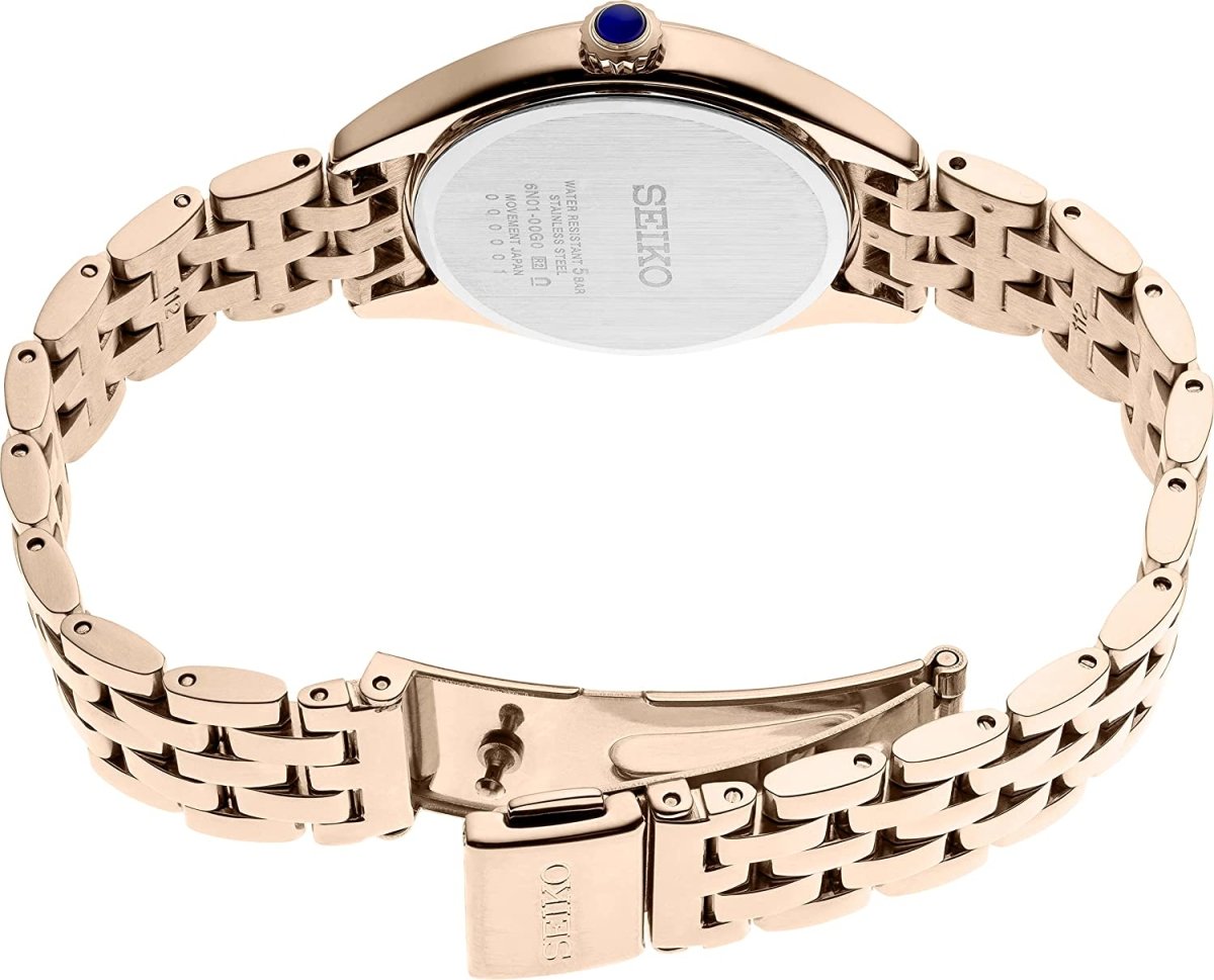 Seiko Rose Gold Crystal Glass Women's Watch | SUR396P1 | TIME Watches