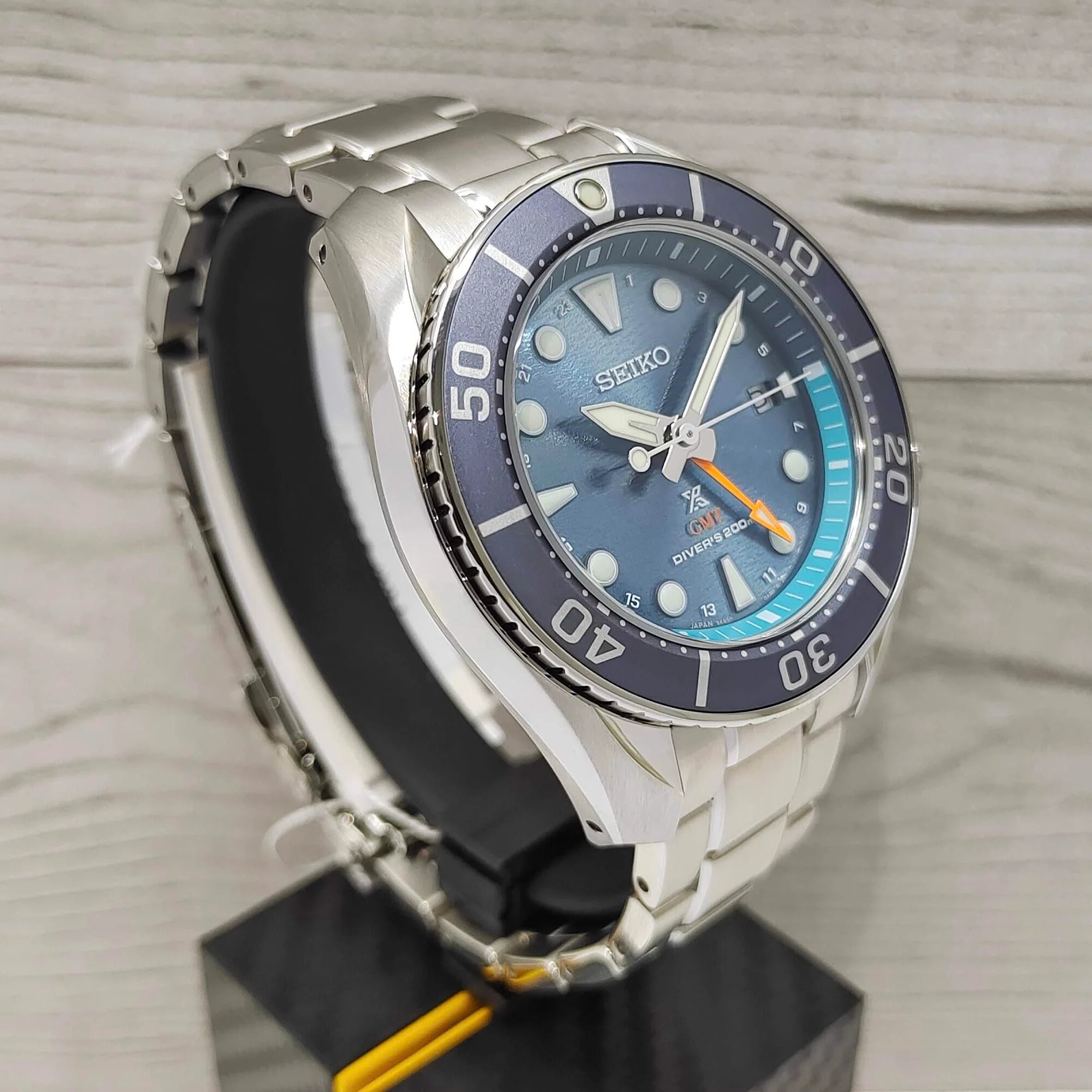 Seiko Solar Prospex Diver SUMO "AQUA GMT" Men's Watch | SFK001J1 | Time Watch Specialists