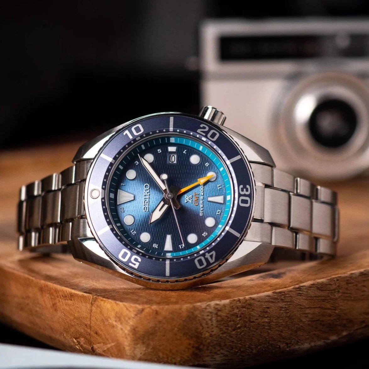 Seiko Solar Prospex Diver SUMO "AQUA GMT" Men's Watch | SFK001J1 | Time Watch Specialists