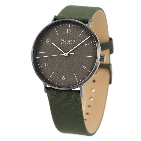 Skagen Aaren Naturals Three - Hand Green 100% Cotton Backed With LWG Watch | SKW6730 | TIME Watches