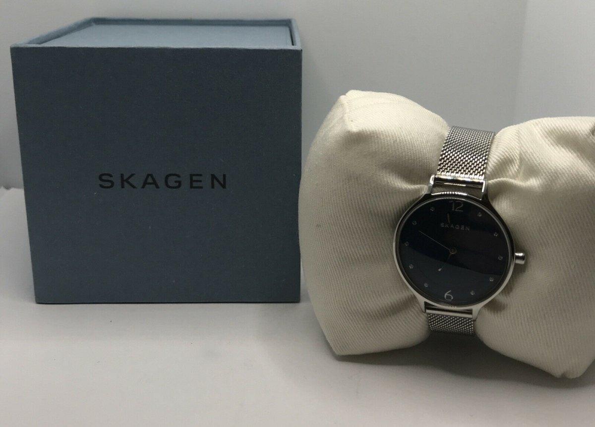 Skagen Anita Silver/Steel Round Stainless Steel Mesh Women's Watch - SKW2307 | Time Watch Specialists