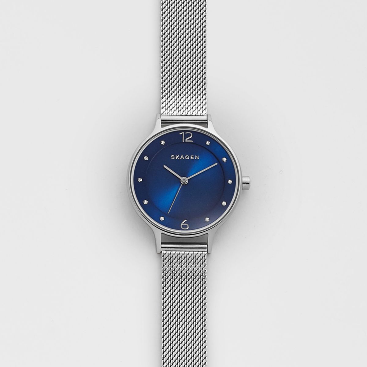 Skagen Anita Silver/Steel Round Stainless Steel Mesh Women's Watch - SKW2307 | Time Watch Specialists