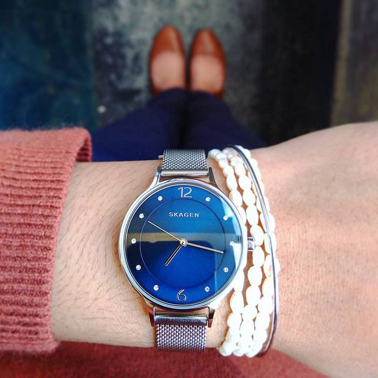 Skagen Anita Silver/Steel Round Stainless Steel Mesh Women's Watch - SKW2307 | Time Watch Specialists