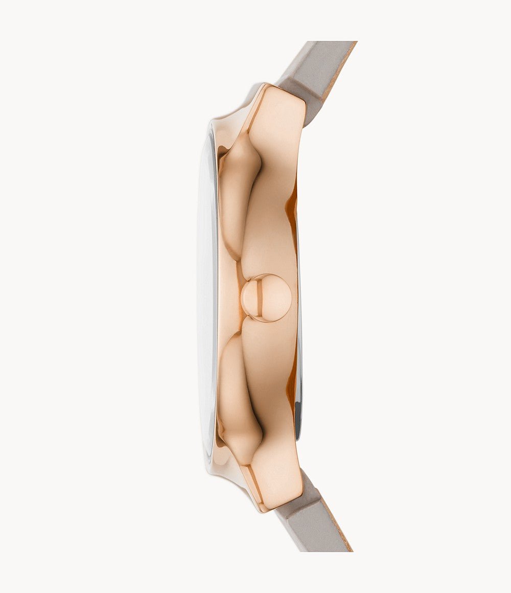 Skagen Freja Lille Two - Hand Greystone LiteHide Leather Woman's Watch | SKW3005 | TIME Watches