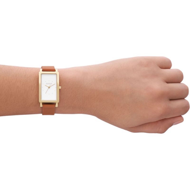 Skagen Hagen Brown Leather Woman's Watch | SKW3097 | Time Watch Specialists