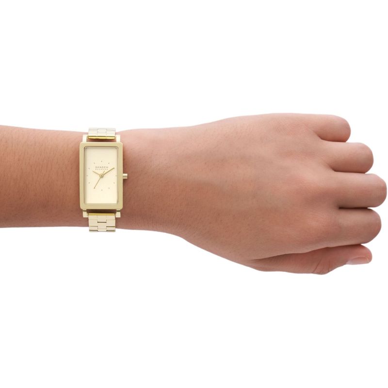 Skagen Hagen Three-Hand Gold Stainless Steel Woman's Watch | SKW3098 | Time Watch Specialists