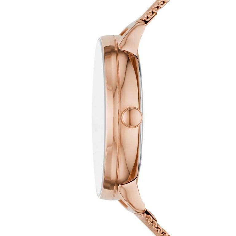 Skagen Riis Three - hand Rose - Tone Steel Mesh Woman's Watch | SKW2918 | TIME Watches